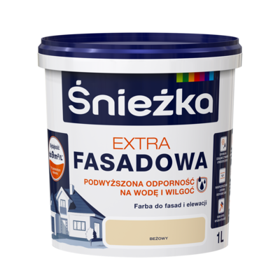 Farba fasadowa Extra beżowy 1 l Śnieżka