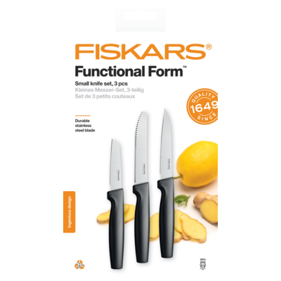 Zestaw 3 małych noży Fiskars Functional Form