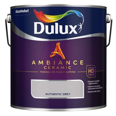 Farba ceramiczna AMBIANCE CERAMIC Authentic Grey 2,5 l Dulux