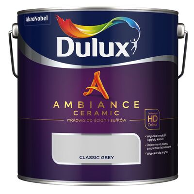 Farba ceramiczna AMBIANCE CERAMIC Classic Grey 2,5 l Dulux