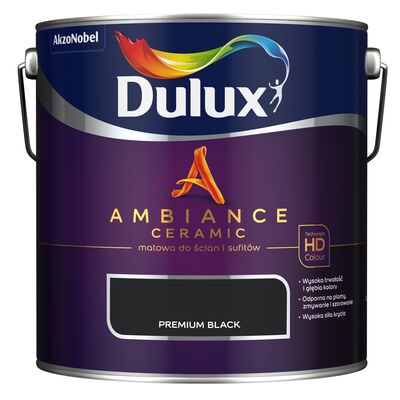 Farba ceramiczna AMBIANCE CERAMIC Premium Black 2,5 l Dulux