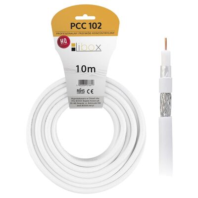Kabel koncentryczny RG6U 10 m LIBOX PCC102-10
