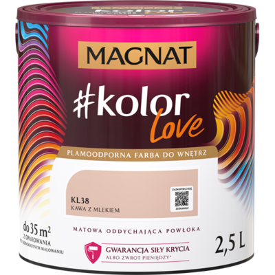 Farba #Kolor Love KL38 kawa z mlekiem 2,5 l Magnat