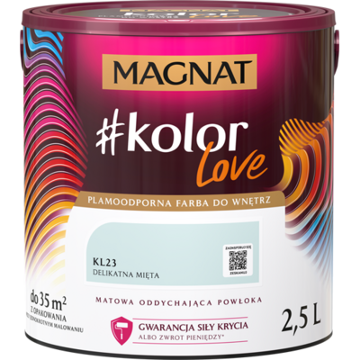 Farba #Kolor Love KL23 delikatna mięta 2,5 l Magnat
