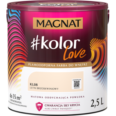 Farba #Kolor Love KL08 letni brzoskwiniowy 2,5 l Magnat