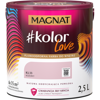 Farba #Kolor Love KL33 różowy 2,5 l Magnat