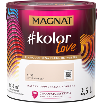 Farba #Kolor Love KL35 naturalny len 2,5 l Magnat