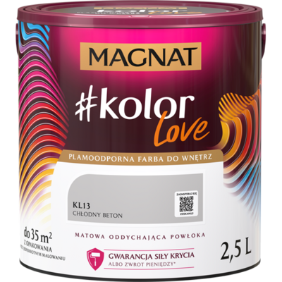 Farba #Kolor Love KL13 chłodny beton 2,5 l Magnat