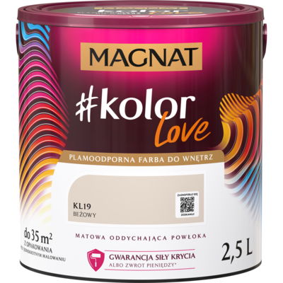 Farba #Kolor Love KL19 beżowy 2,5 l Magnat