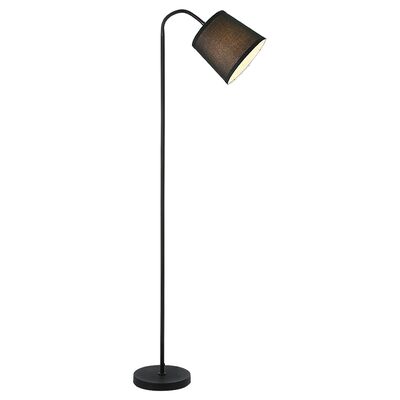 Lampa podłogowa czarny Godric E27 25 W klosz czarny