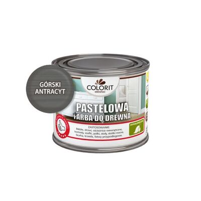 Pastelowa farba do drewna Górski Antracyt 375 ml