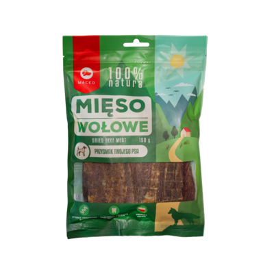 Przysmak dla psa 100% NATURA mięso wołowe 150 g