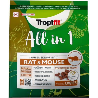 Pokarm dla szczurów i myszy TROPIFIT ALL IN 1 500 g