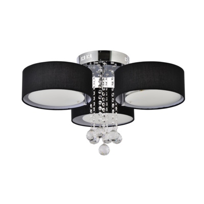 Lampa sufitowa Gambela 3 x E27 czarna