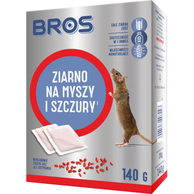 Ziarno myszy i szczury 140 g Bros