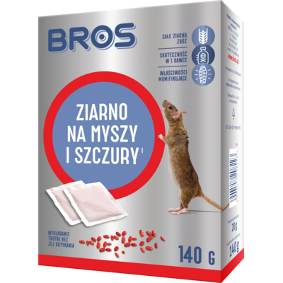 Ziarno na myszy i szczury 140 g Bros