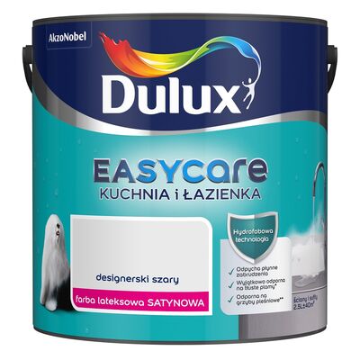 Farba Dulux EasyCare Kuchnia i Łazienka Designerski Szary 2,5 l