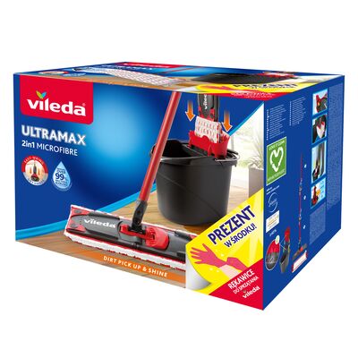 Zestaw mop + wiadro Ultramax BOX Vileda + rękawice uniwersal w prezencie