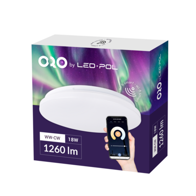 Plafon LED ORO CERES WiFi DRIVE 18 W biały