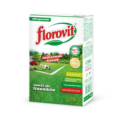 Nawóz do trawników z mchem karton 1 kg Florovit