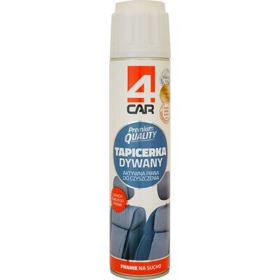 Aktywna piana do czyszczenia tapicerki i dywanów + szczotka 600ml spray 4Car Premium Quality