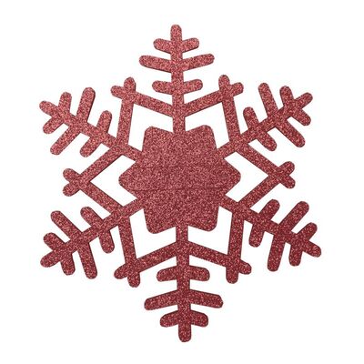 Podkładka filcowa na sztućce SNOWFLAKE śr. 21 cm czerwony