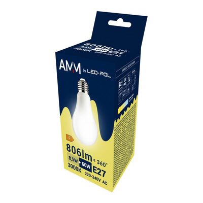 Żarówka LED AMM-E27-A60-8,5W-WW