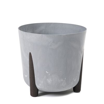 Donica FRIDA 26 cm ECO recycled szary beton