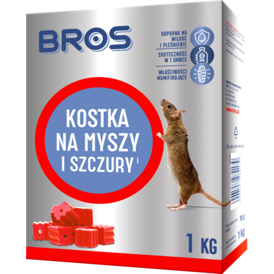 Kostka na myszy i  szczury 1 kg Bros