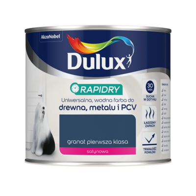 Farba akrylowa Dulux Rapidry 400 ml SAT granat pierwsza klasa