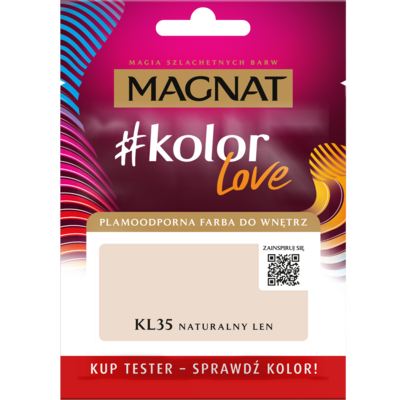 Farba #Kolor Love TESTER KL35 naturalny len 25 ml Magnat