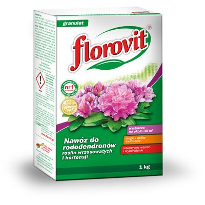 Nawóz do rododendronów, roślin wrzosowatych i hortensji karton 1 kg Florovit