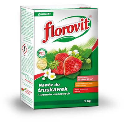 Nawóz do truskawek i krzewów owocowych karton 1 kg Florovit